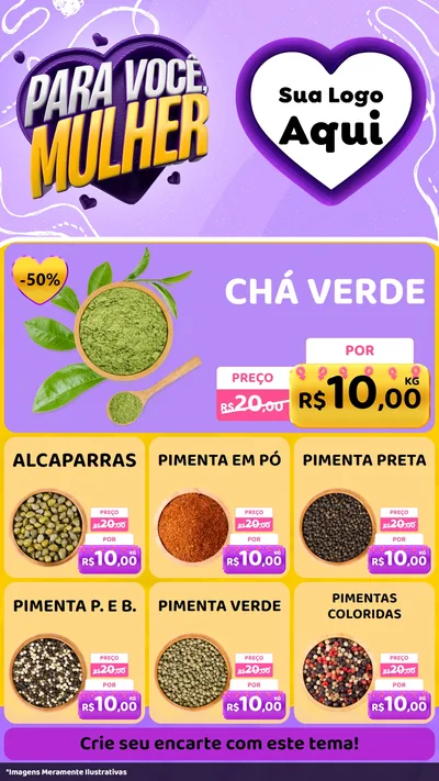 Modelo de Rede Social para Stories com o tema Para Você, Mulher para Produtos Naturais