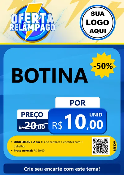 Modelo de Cartaz para Cartaz A4 Vertical com o tema Oferta Relâmpago para Agropecuária