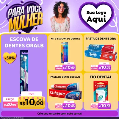Modelo de Rede Social para Feed Facebook com o tema Para Você, Mulher para Higiene Pessoal