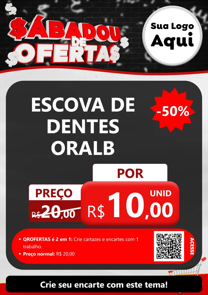 Modelo de Cartaz para Cartaz A4 Vertical com o tema Sabadou de Ofertas para Higiene Pessoal
