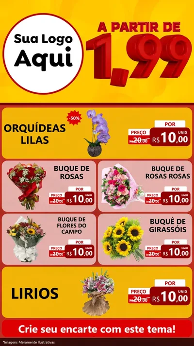 Modelo de TV para TV Vertical com o tema A Partir de Um e Noventa e Nove - 1,99