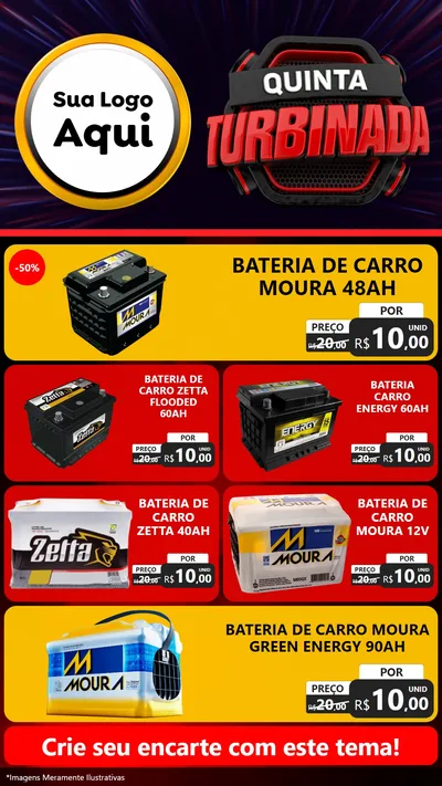 Modelo de TV para TV Vertical com o tema Quinta Turbinada para Baterias Elétricas