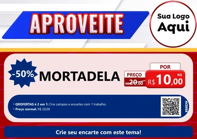 Modelo de Cartaz para Cartaz A4 Horizontal com o tema Aproveite para Frios e Laticínios
