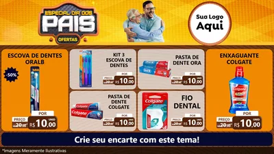 Modelo de TV para TV Horizontal com o tema Especial Dia dos Pais para Higiene Pessoal