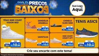 Modelo de TV para TV Horizontal com o tema Dia D Preço Baixo para Calçados