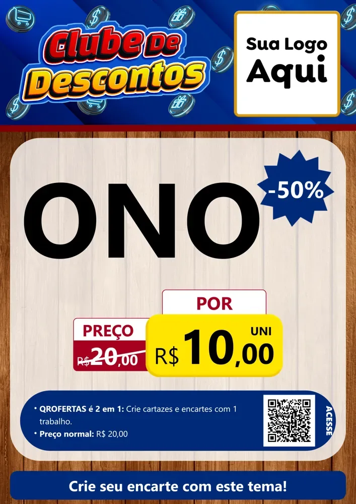 Modelo de Cartaz para Cartaz A4 Vertical com o tema Clube de Descontos para Óticas