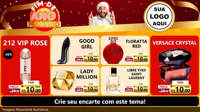Modelo de TV para TV Horizontal com o tema Fim de Ano Premiado para Perfumes