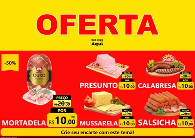 Modelo de Encarte para Encarte A4 Horizontal