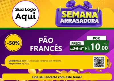 Modelo de Cartaz para Cartaz A4 Horizontal