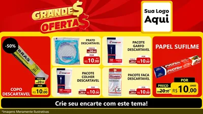 Modelo de TV para TV Horizontal com o tema Grandes Ofertas para Embalagens
