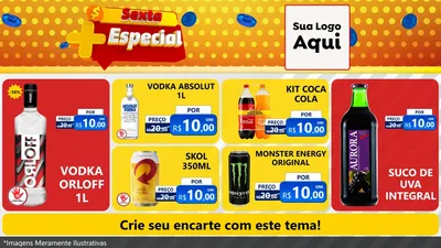 Modelo de TV para TV Horizontal com o tema Sexta Mais Especial para Distribuidora de bebidas