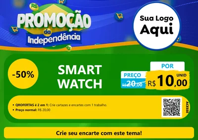 Modelo de Cartaz para Cartaz A4 Horizontal com o tema Promoção da Independência para Informática