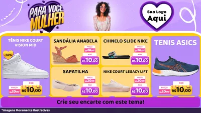 Modelo de TV para TV Horizontal com o tema Para Você, Mulher para Calçados