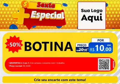 Modelo de Cartaz para Cartaz A4 Horizontal com o tema Sexta Mais Especial para Agropecuária