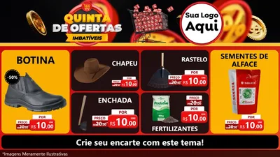 Modelo de TV para TV Horizontal com o tema Quinta de Ofertas Imbatíveis para Agropecuária