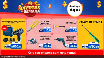 Modelo de TV para TV Horizontal com o tema Ofertas Da Semana para Maquinas e Ferramentas