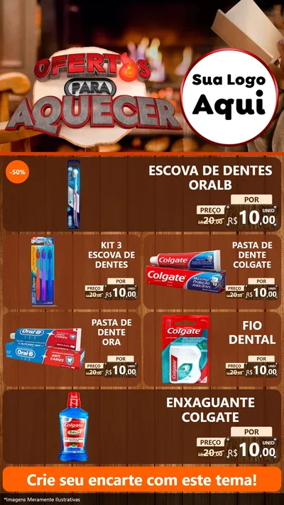 Modelo de TV para TV Vertical com o tema Ofertas Para Aquecer para Higiene Pessoal