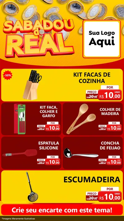 Modelo de TV para TV Vertical com o tema Sabadou do Real para Utilidades Domésticas