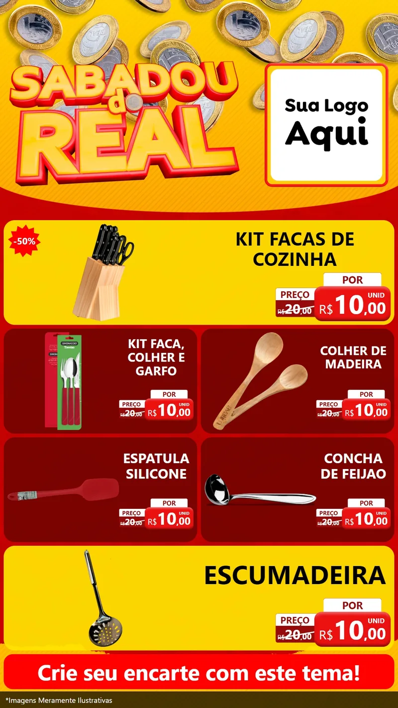 Modelo de TV para TV Vertical com o tema Sabadou do Real para Utilidades Domésticas
