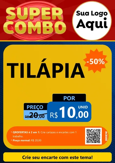 Modelo de Cartaz para Cartaz A4 Vertical