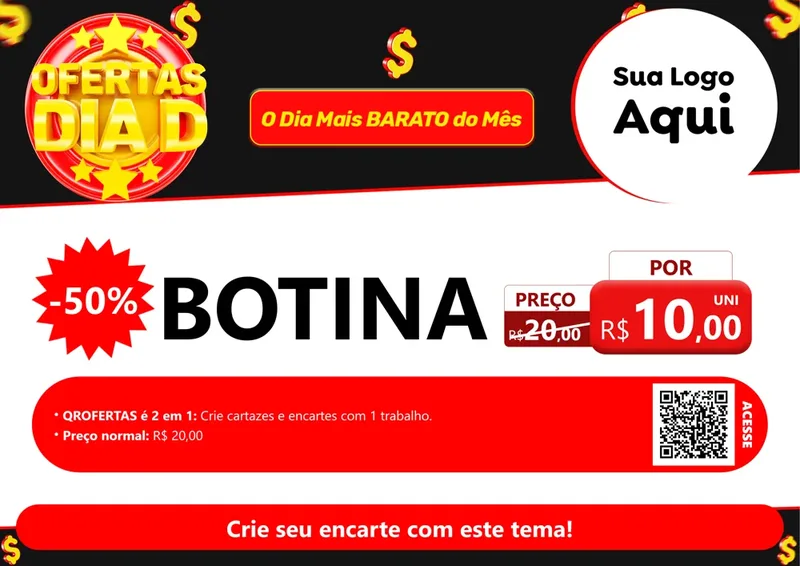 Modelo de Cartaz para Cartaz A4 Horizontal com o tema Dia D para Agropecuária