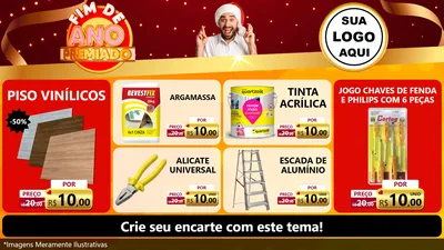 Modelo de TV para TV Horizontal com o tema Fim de Ano Premiado para Material para Construção