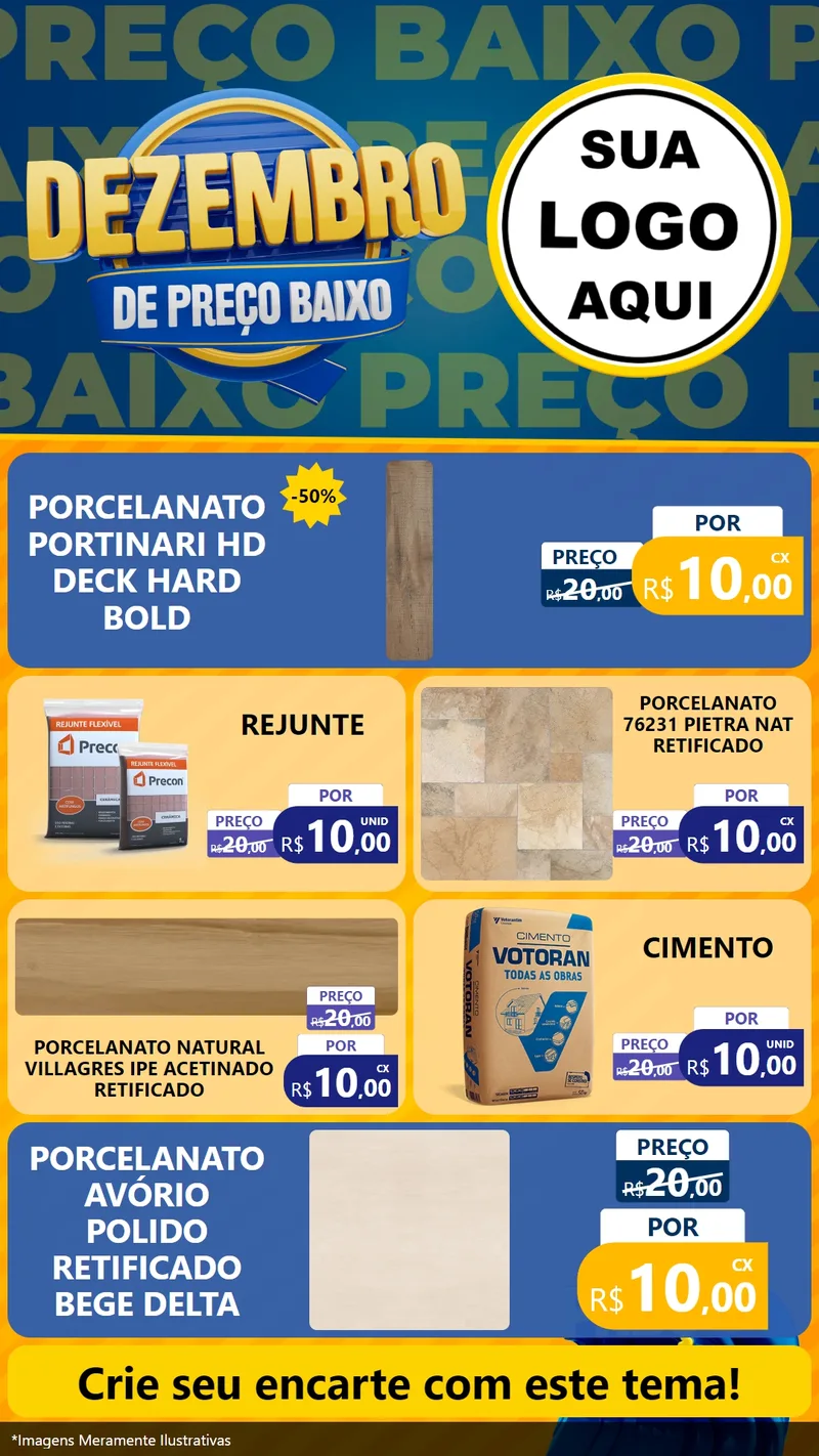 Modelo de TV para TV Vertical com o tema Dezembro de Preço Baixo para Pisos e revestimentos