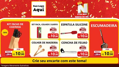 Modelo de TV para TV Horizontal com o tema Dia N o Dia Mais Barato do Mês para Utilidades Domésticas