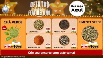 Modelo de TV para TV Horizontal com o tema Ofertas de Fim de Ano para Produtos Naturais