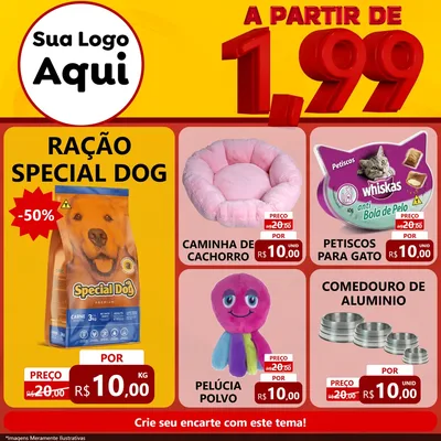 Modelo de Rede Social para Feed Facebook com o tema A Partir de Um e Noventa e Nove - 1,99
