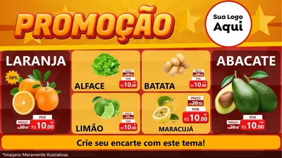 Modelo de TV para TV Horizontal com o tema Promoção para Hortifrúti