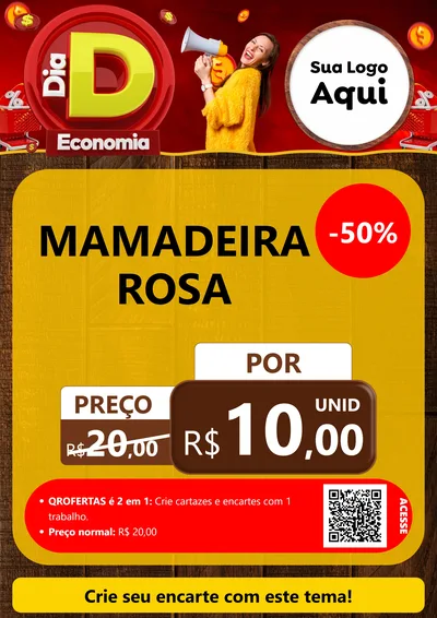 Modelo de Cartaz para Cartaz A4 Vertical com o tema Dia D Economia para Bebês