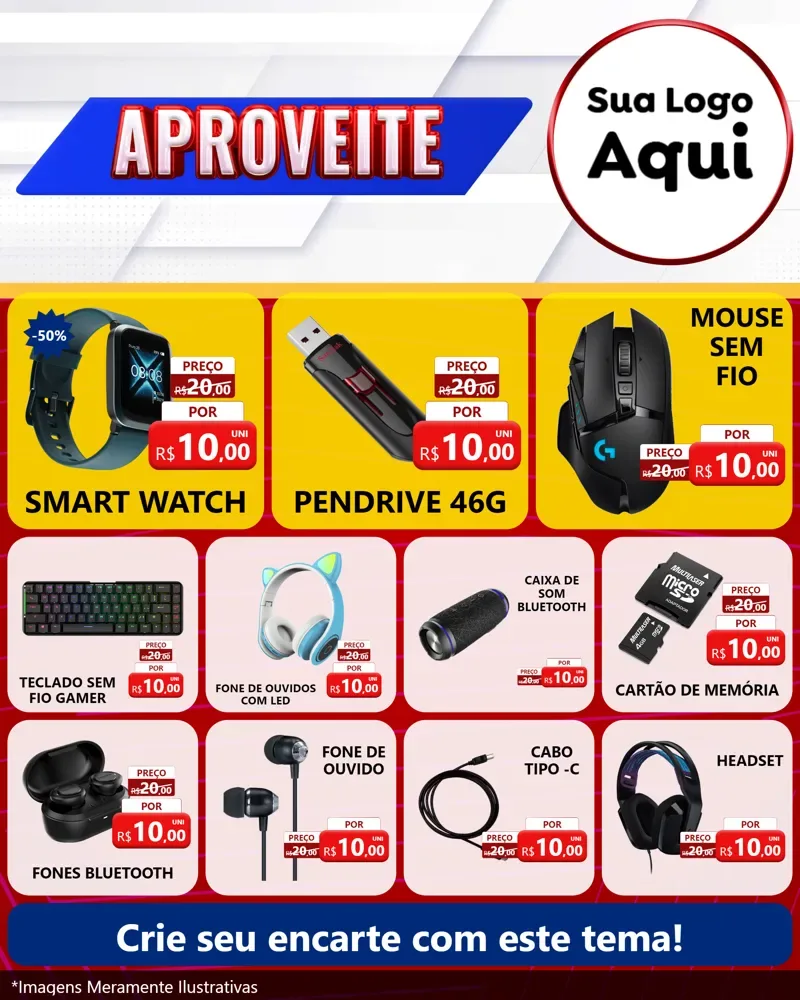 Modelo de Rede Social para Feed Instagram com o tema Aproveite para Informática