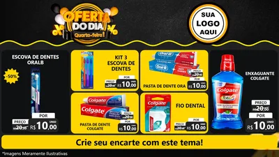 Modelo de TV para TV Horizontal com o tema Oferta do Dia - Quarta Feira! para Higiene Pessoal