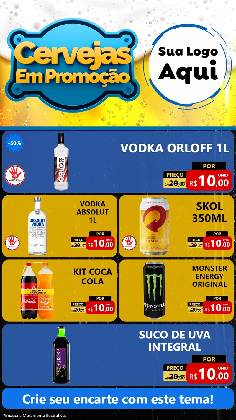 Modelo de TV para TV Vertical com o tema Cerveja Em Promoção para Distribuidora de bebidas