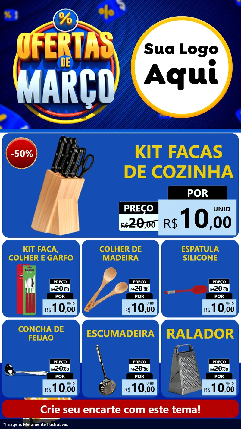Modelo de Rede Social para Stories com o tema Ofertas de Março para Utilidades Domésticas