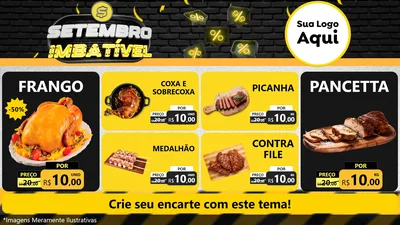 Modelo de TV para TV Horizontal com o tema Setembro Imbatível para Assados