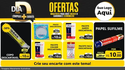 Modelo de TV para TV Horizontal com o tema Dia D Mais Economia para Embalagens