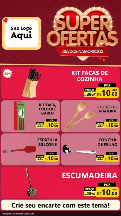 Modelo de TV para TV Vertical com o tema Dia dos Namorados para Utilidades Domésticas