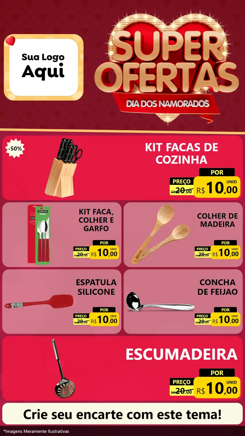 Modelo de TV para TV Vertical com o tema Dia dos Namorados para Utilidades Domésticas