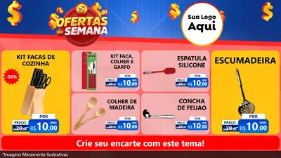 Modelo de TV para TV Horizontal com o tema Ofertas Da Semana para Utilidades Domésticas