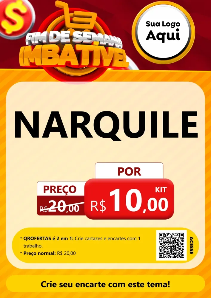 Modelo de Cartaz para Cartaz A4 Vertical com o tema Fim de Semana Imbatível para Tabacaria