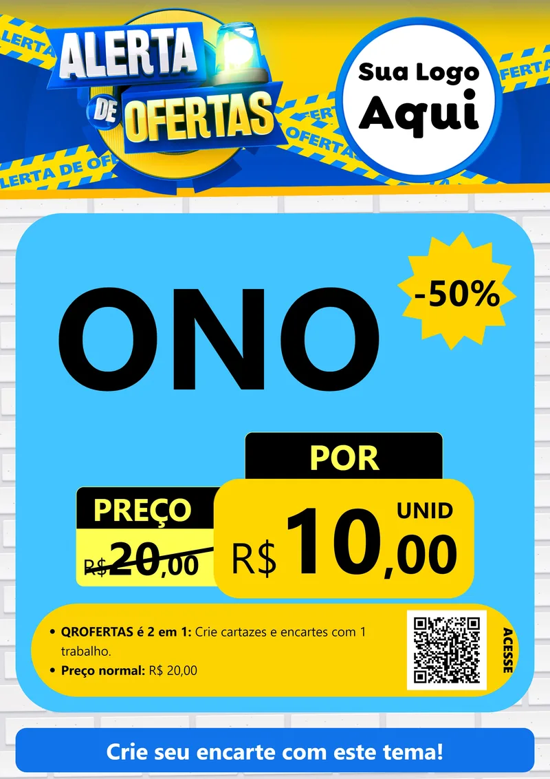 Modelo de Cartaz para Cartaz A4 Vertical com o tema Alerta de Ofertas para Óticas