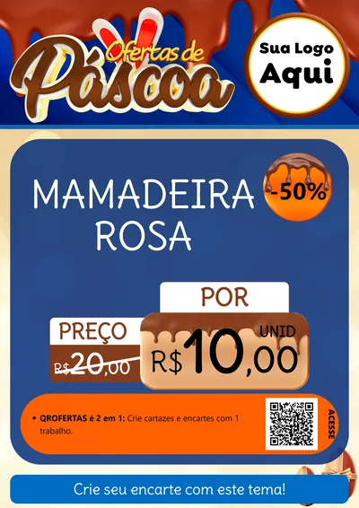 Modelo de Cartaz para Cartaz A4 Vertical com o tema Ofertas de Páscoa para Bebês