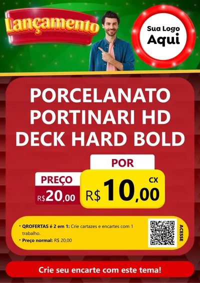 Modelo de Cartaz para Cartaz A4 Vertical com o tema Lançamento para Pisos e revestimentos