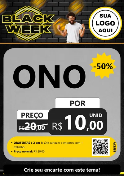 Modelo de Cartaz para Cartaz A4 Vertical com o tema Black Week para Óticas