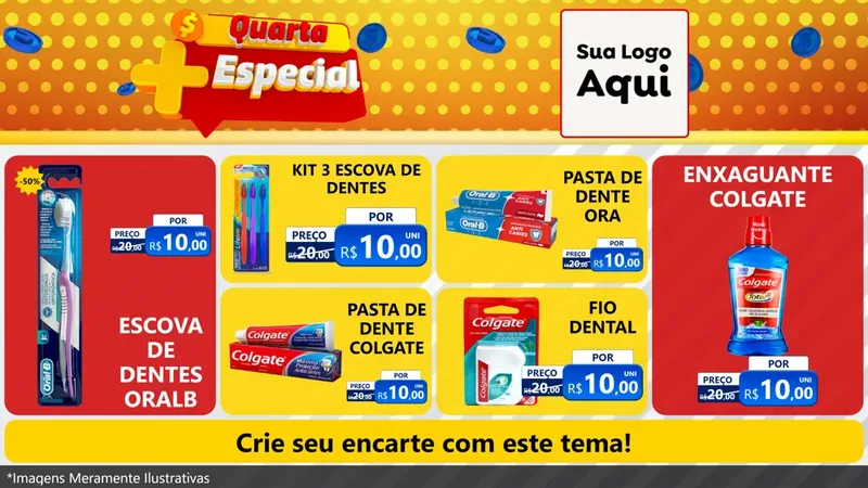 Modelo de TV para TV Horizontal com o tema Quarta Mais Especial para Higiene Pessoal