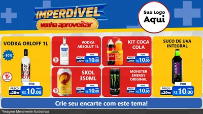 Modelo de TV para TV Horizontal com o tema Imperdível para Distribuidora de bebidas