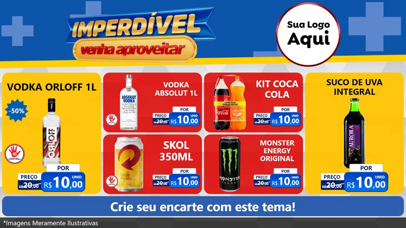 Modelo de TV para TV Horizontal com o tema Imperdível para Distribuidora de bebidas