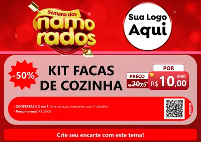 Modelo de Cartaz para Cartaz A4 Horizontal com o tema Semana dos namorados para Utilidades Domésticas
